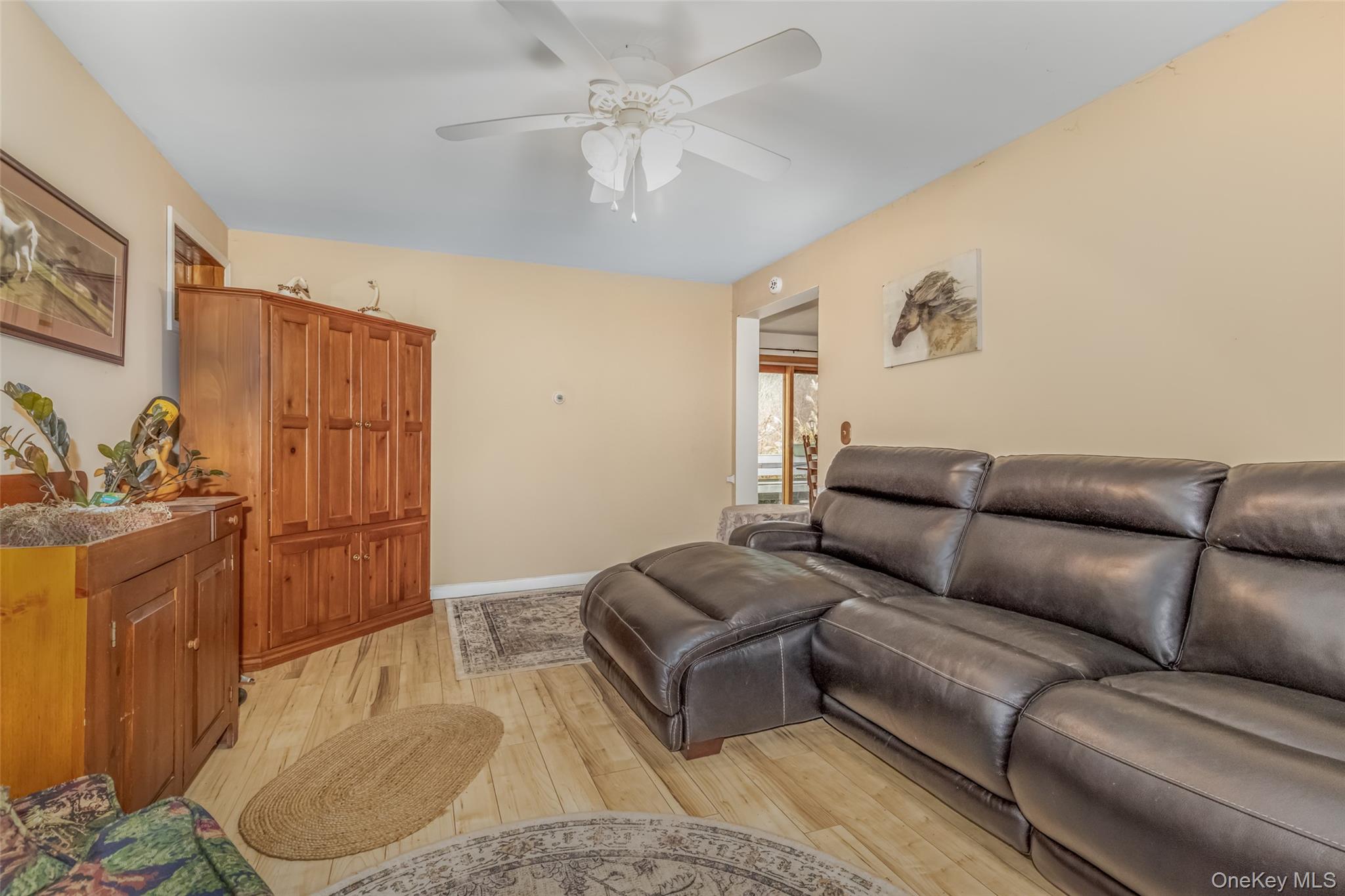 1896 Rte 44 55 Modena, NY 12548 - Photo 28 of 48 Living area featuring light wood-type flooring and ceiling fan