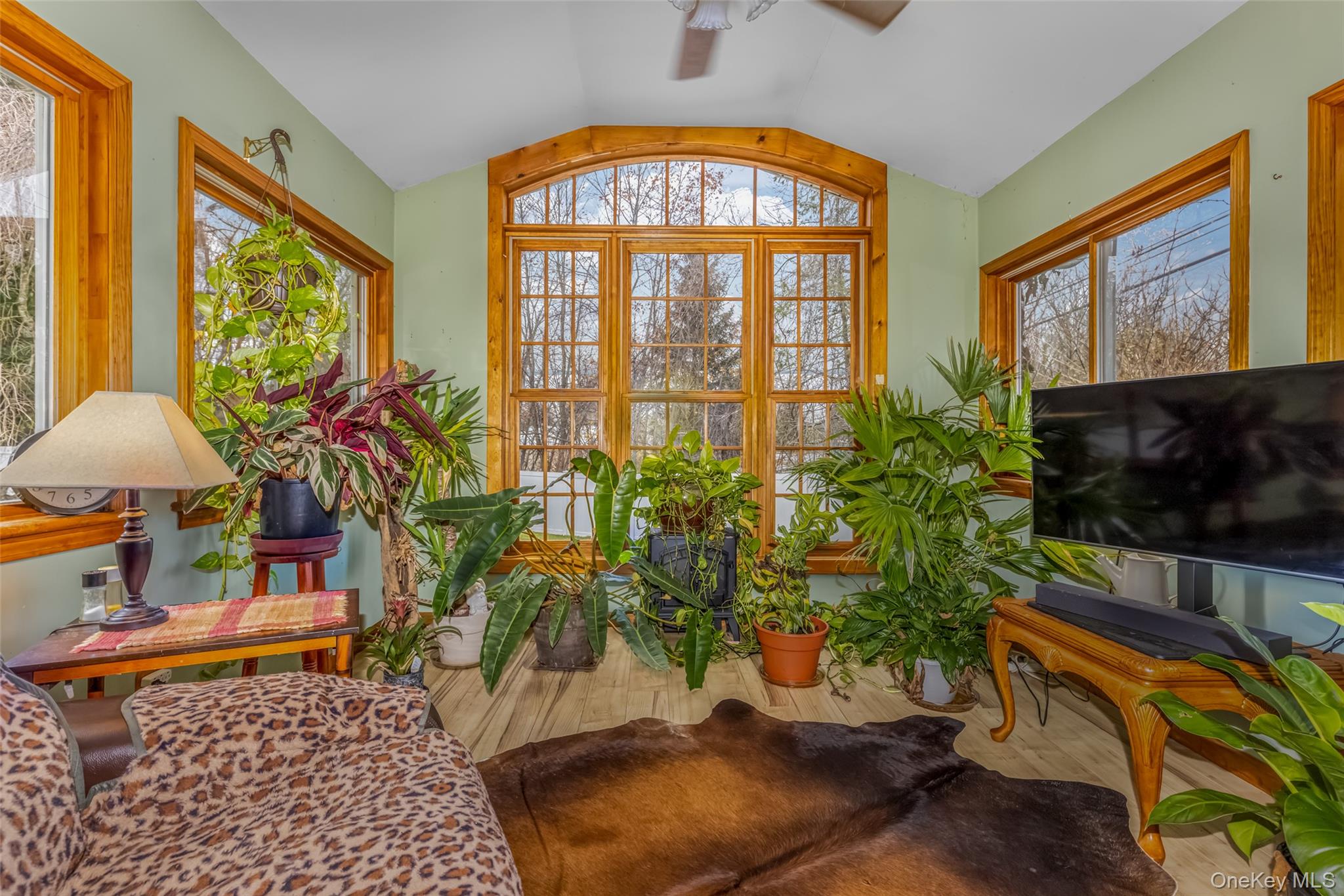 1896 Rte 44 55 Modena, NY 12548 - Photo 30 of 48 Sunroom / solarium featuring wood finished floors, lofted ceiling, and plenty of natural light
