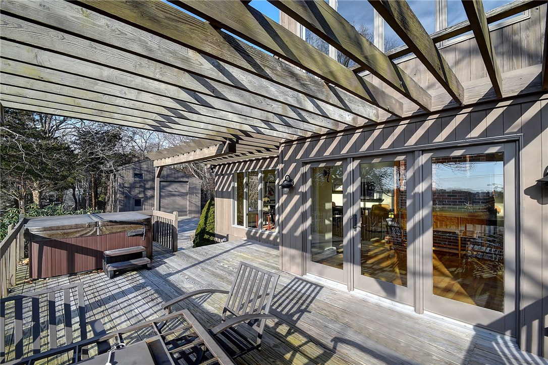 176 Shore Road Westerly, RI 02891 - Photo 7 of 36 Deck, hot tub, water views, great sunlight and relaxing views