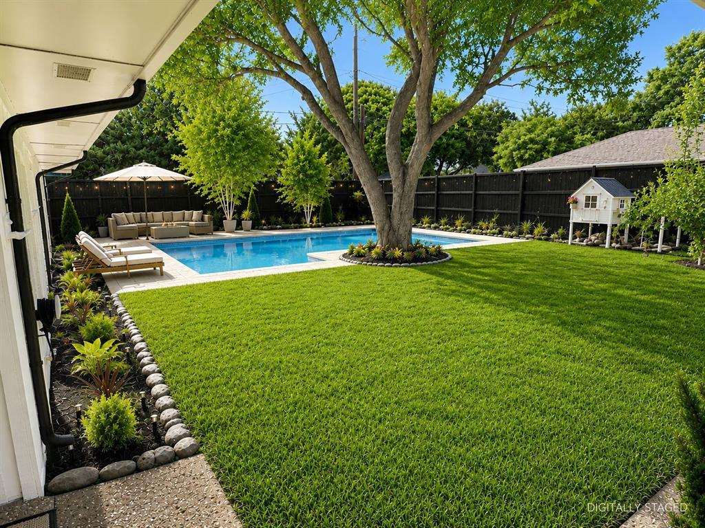 4115 Calculus Drive Dallas, TX 75244 - Photo 17 of 35 Virtual backyard staging to show the potential!