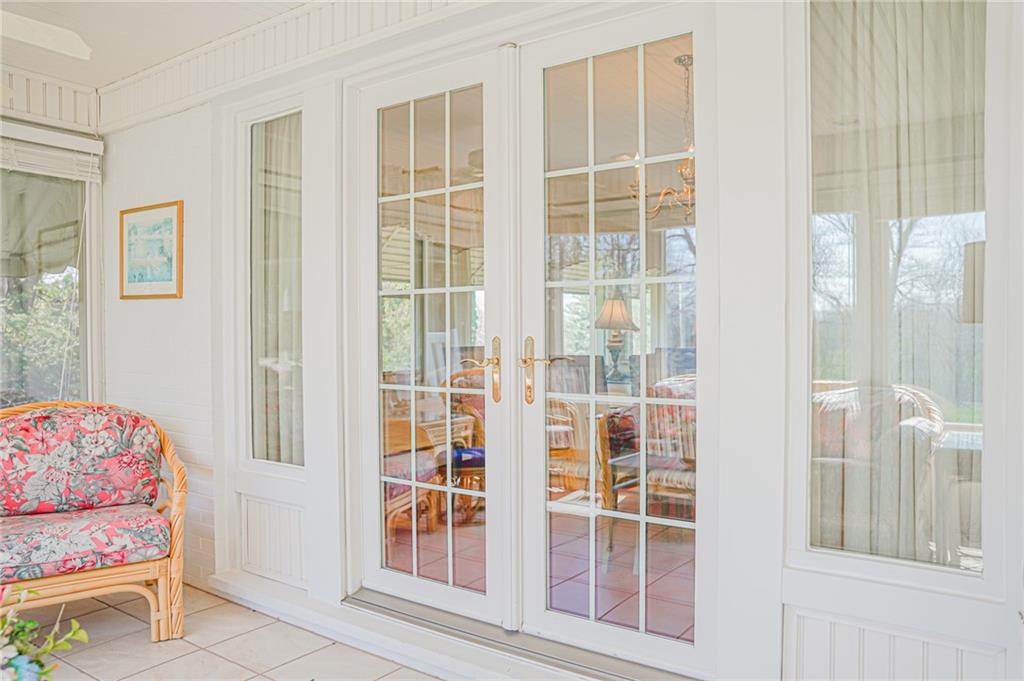 2913 North Mercer Street New Castle, PA 16105 - Photo 20 of 36 French Doors connecting Enclosed Porch to Dining Room