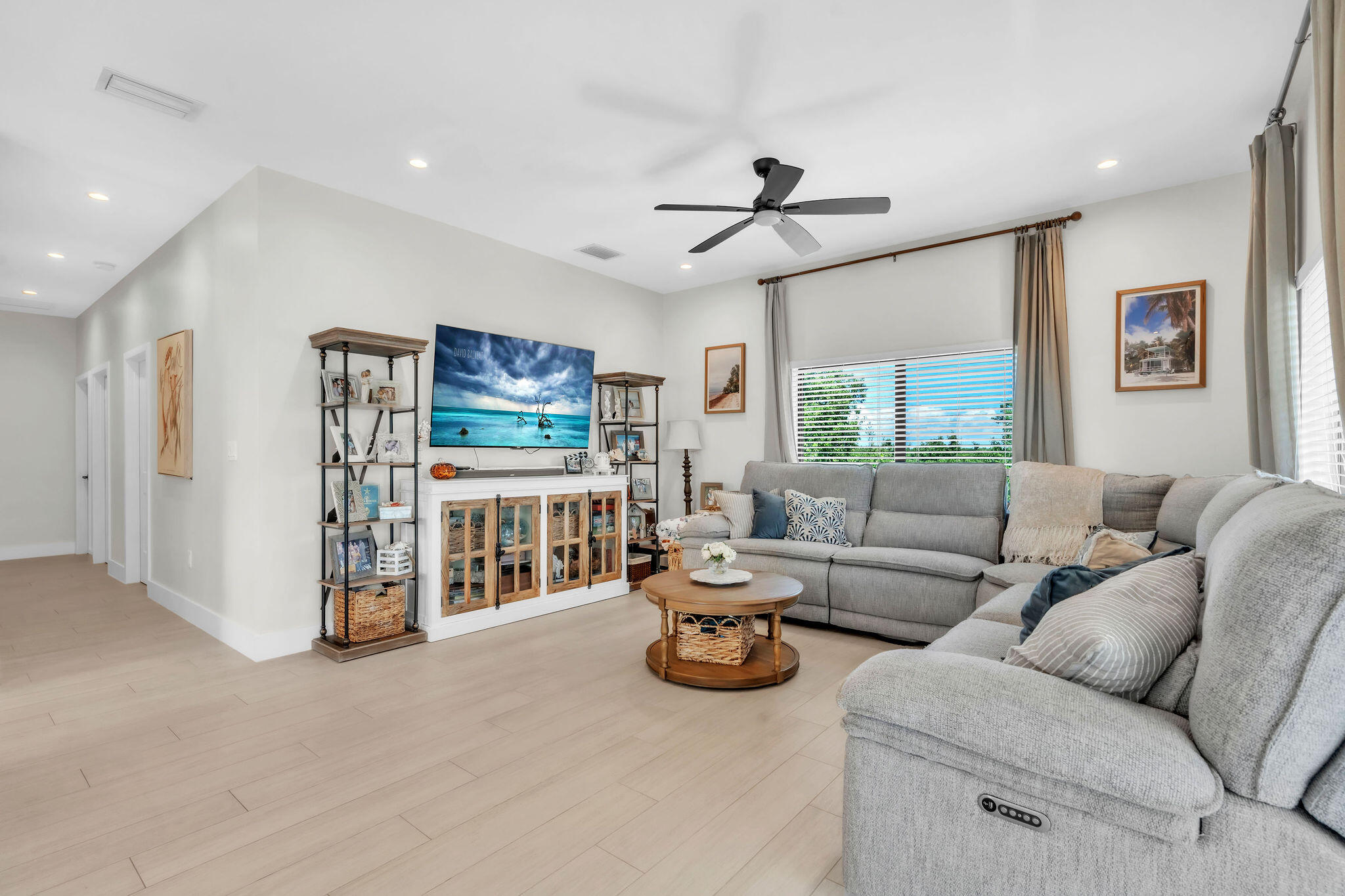 247 Hispanola Road Tavernier, FL 33070 - Photo 16 of 39 a living room with furniture a ceiling fan and a window
