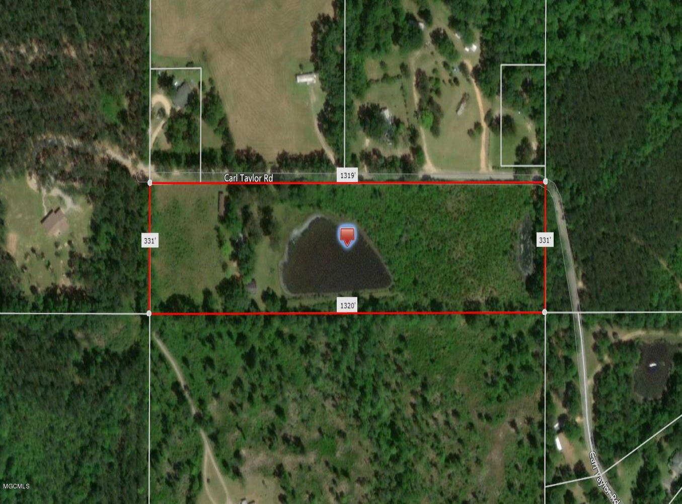 197 Carl Taylor Road Wiggins, MS 39577 - Photo 7 of 7 0 Carl Taylor Rd lot dimensions