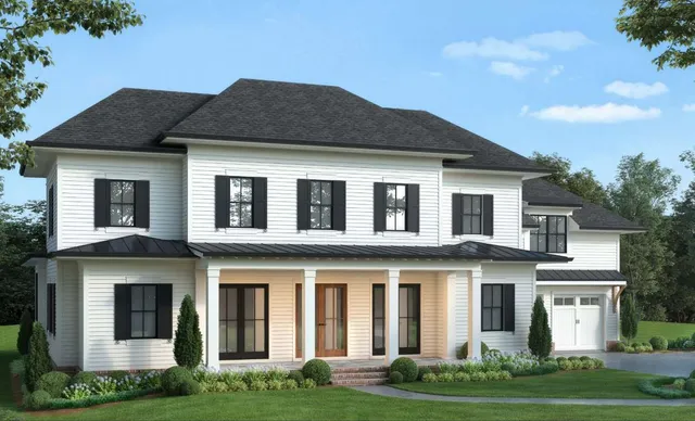 a front view of a house