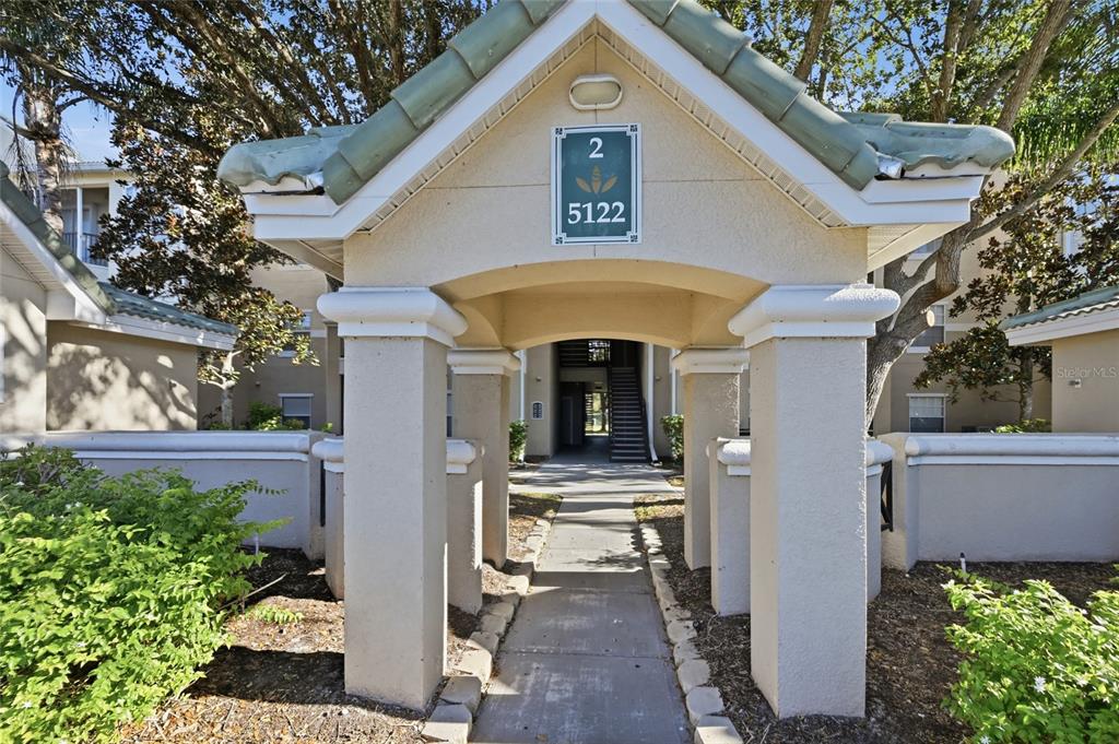 a view of a house with a outdoor space