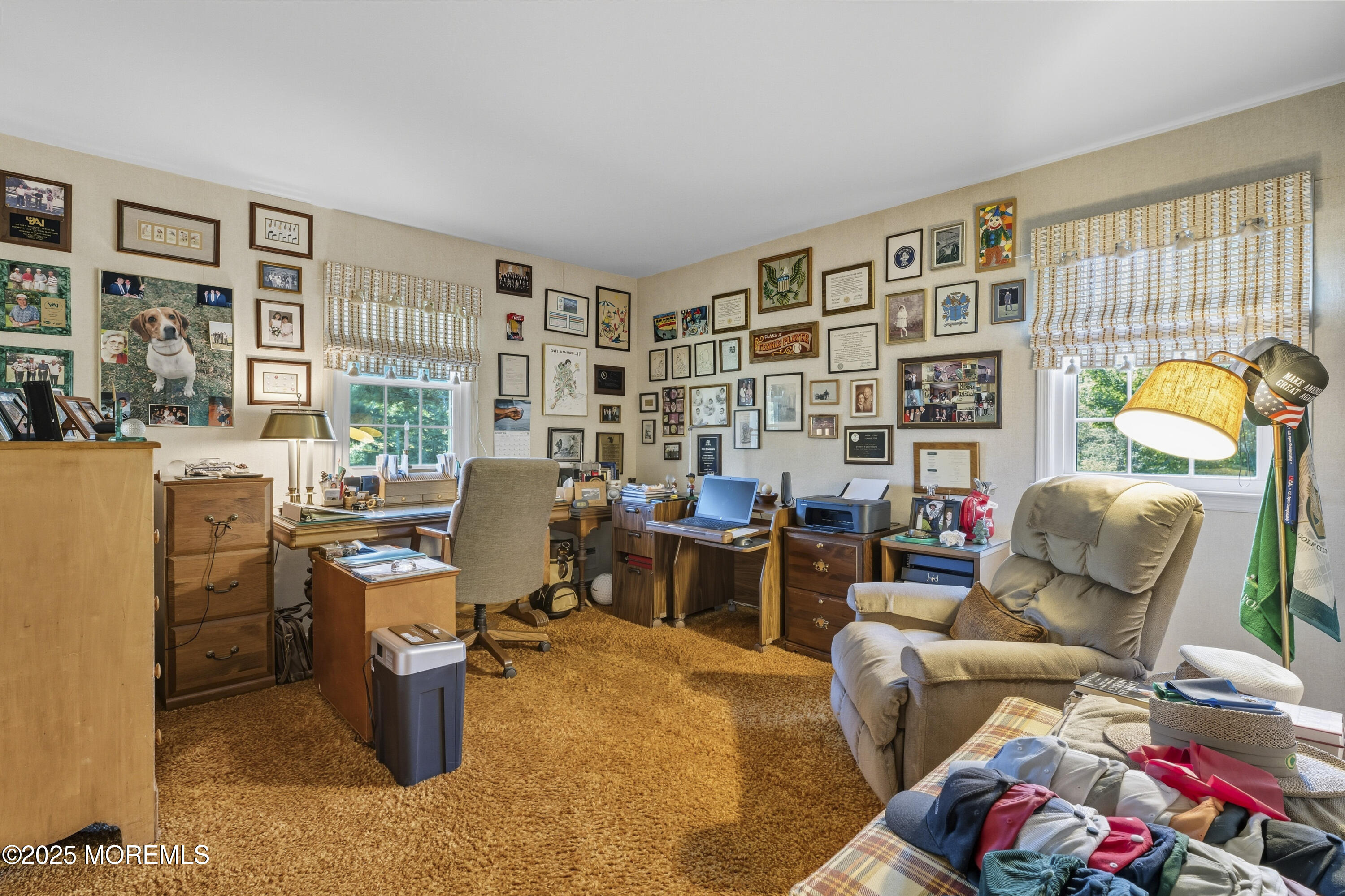 9 Mulberry Lane Colts Neck, NJ 07722 - Photo 23 of 36 a living room with furniture a bookshelf and a window