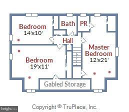 3931 Chesterbrook Road Arlington, VA 22207 - Photo 19 of 28 Upper level floor plan