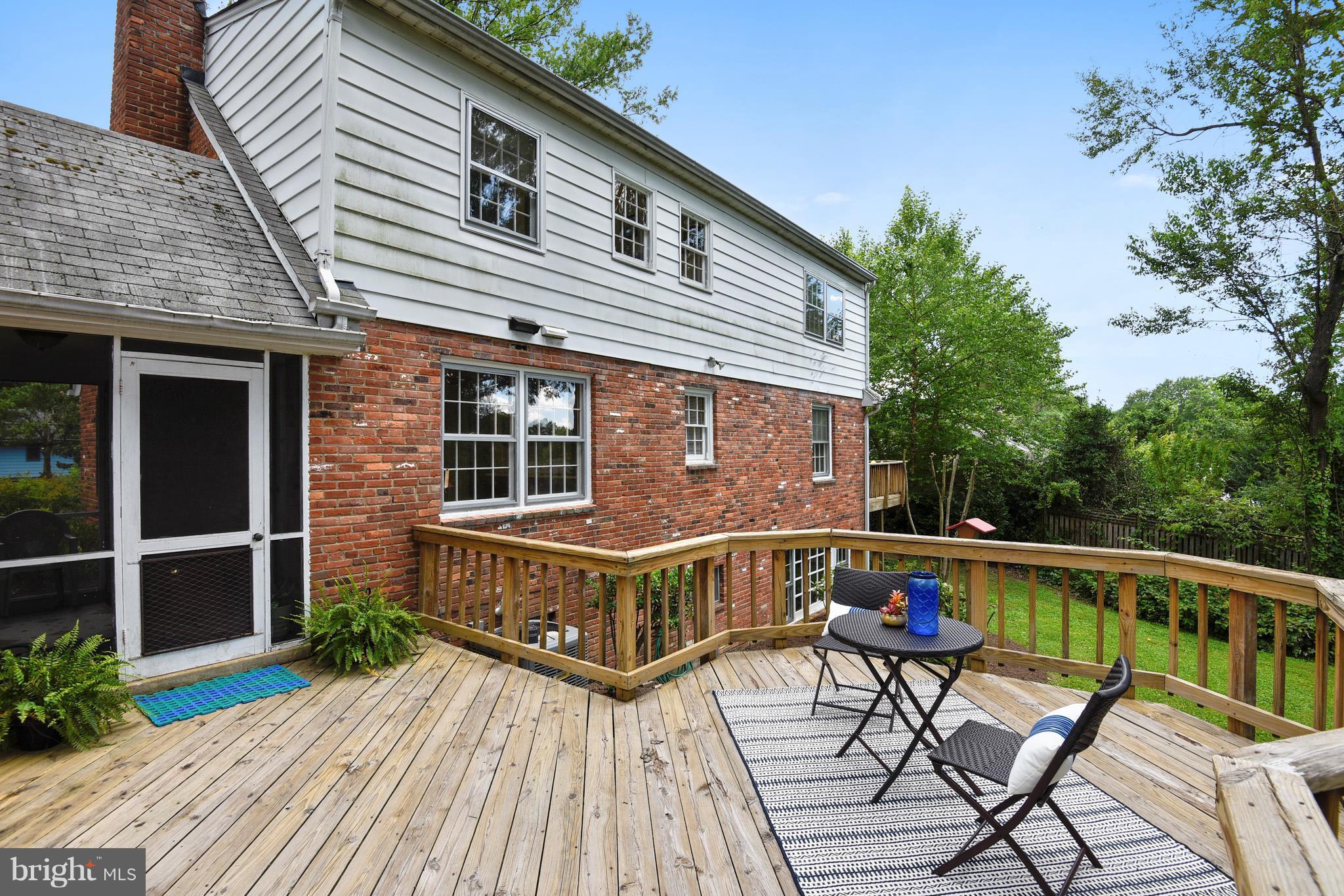 3931 Chesterbrook Road Arlington, VA 22207 - Photo 6 of 28 Back deck off kitchen to enjoy morning coffee