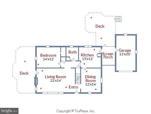 3931 Chesterbrook Road Arlington, VA 22207 - Photo 7 of 28 Main level floor plan