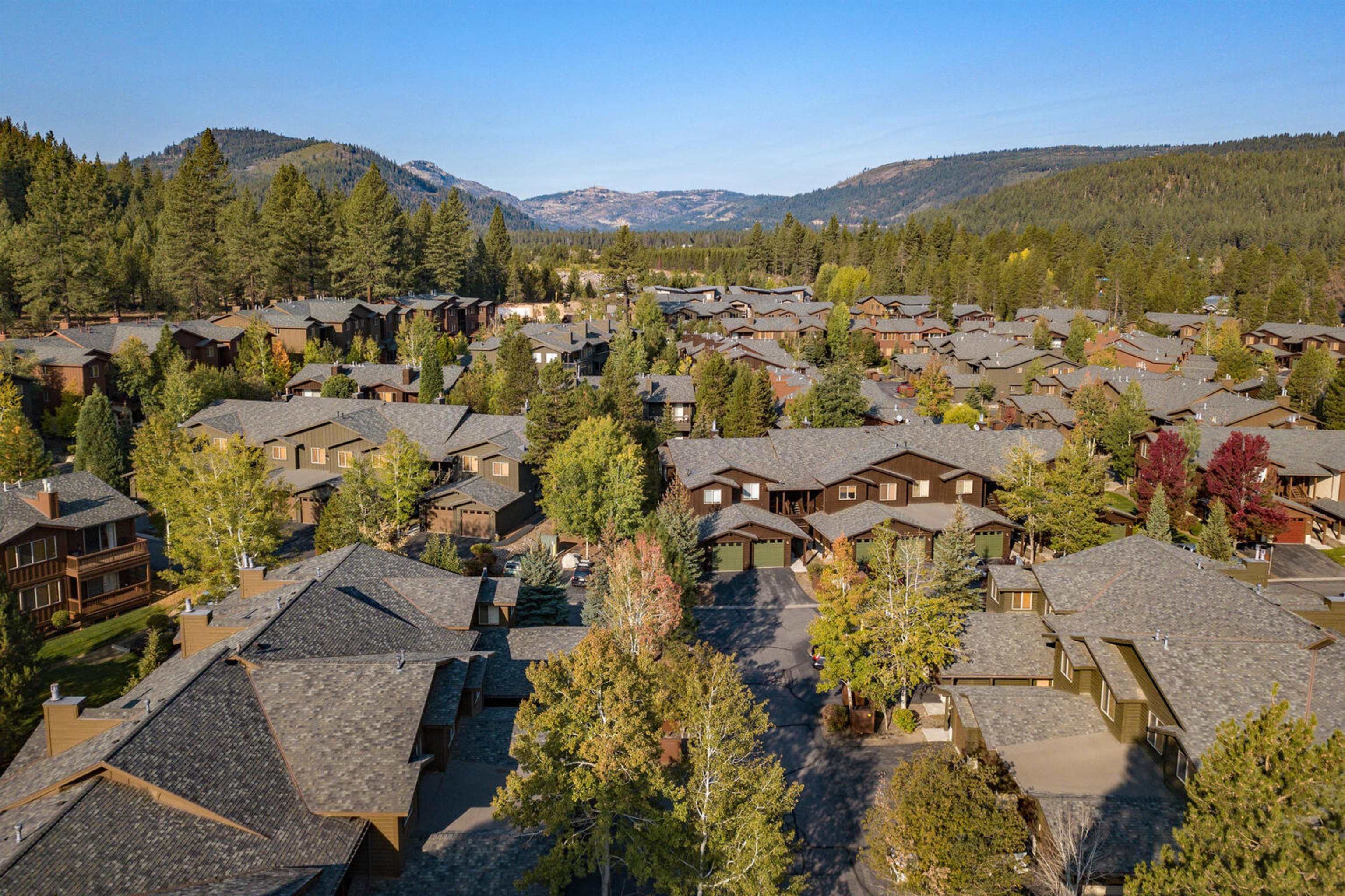 11420 Dolomite Way, Unit 1 Truckee, CA 96161 - Photo 26 of 28 an aerial view of residential houses with outdoor space and street view