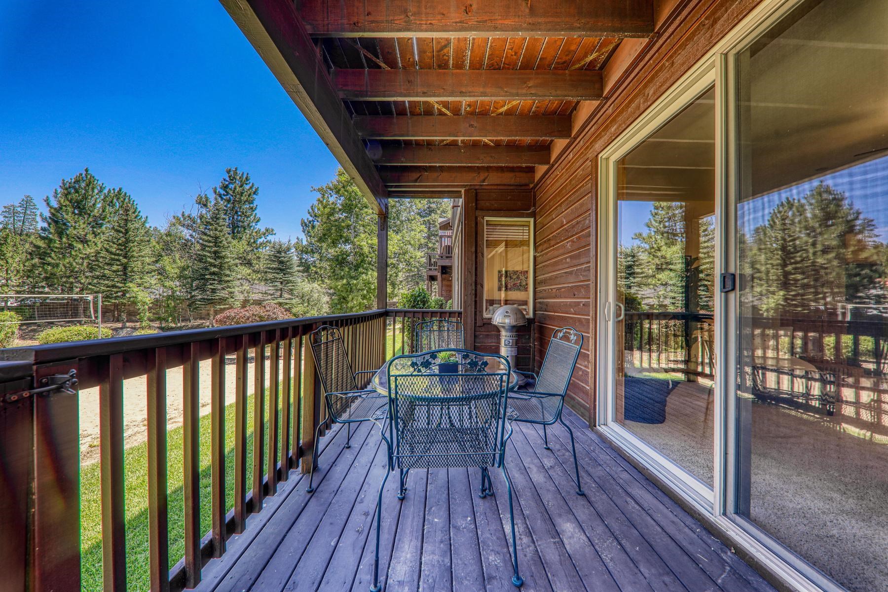 11420 Dolomite Way, Unit 1 Truckee, CA 96161 - Photo 4 of 28 a view of a balcony with wooden floor