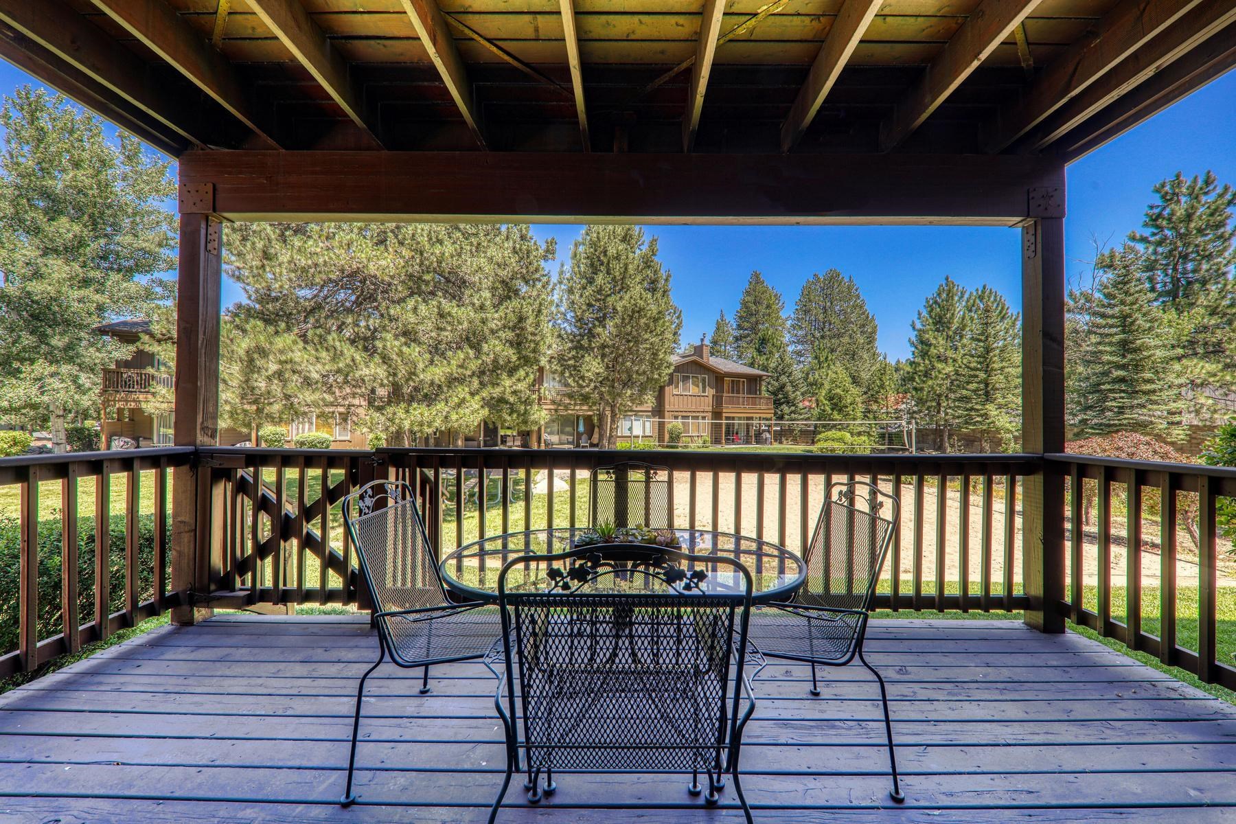 11420 Dolomite Way, Unit 1 Truckee, CA 96161 - Photo 5 of 28 a view of a chairs and table in patio with wooden floor