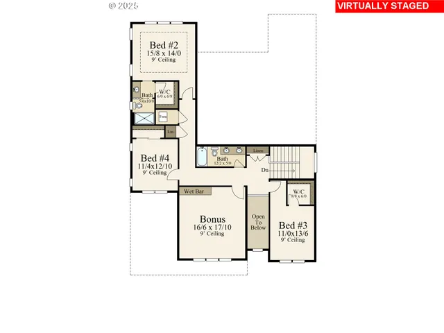 a picture of a bench in a white building