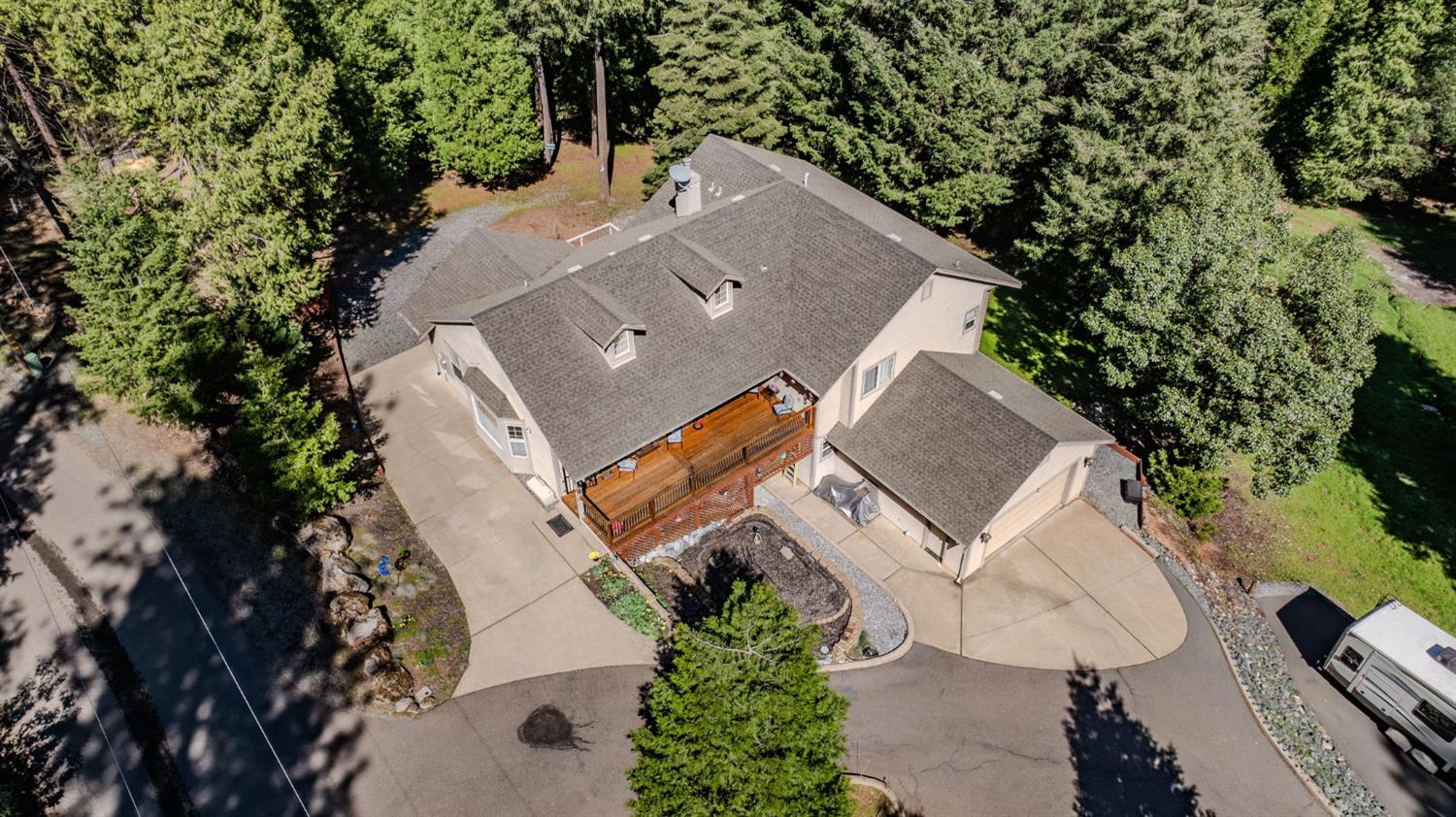 16111 Pioneer Creek Road Pioneer, CA 95666 - Photo 3 of 59 an aerial view of a house with outdoor space and street view