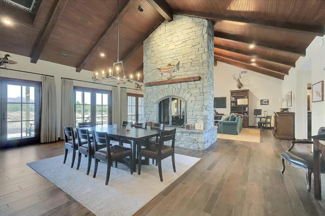 a work room with furniture and windows