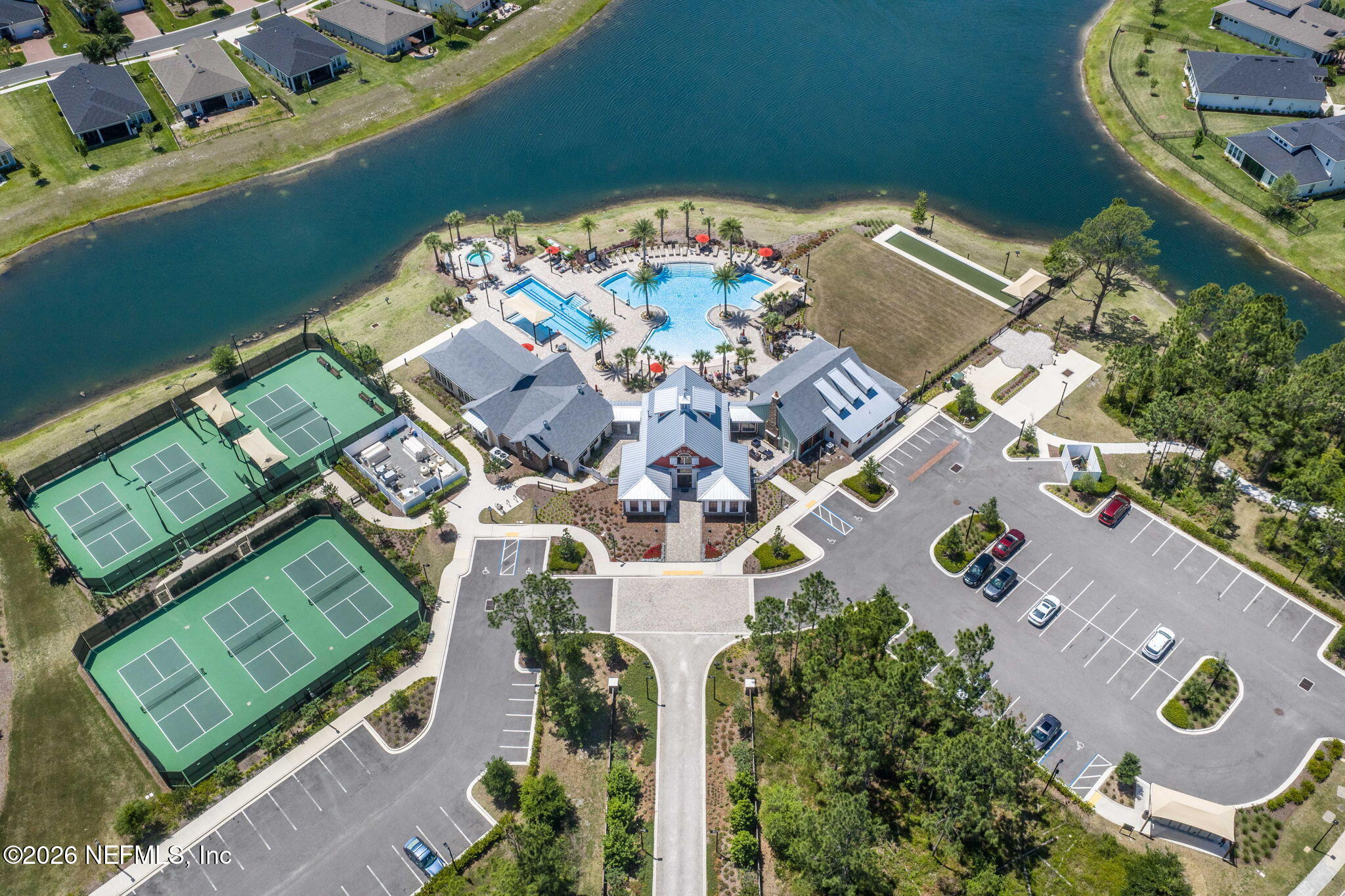 813 Rustic Mill Dr Street St. Augustine, FL 32092 - Photo 42 of 57 an aerial view of a house with a ocean view
