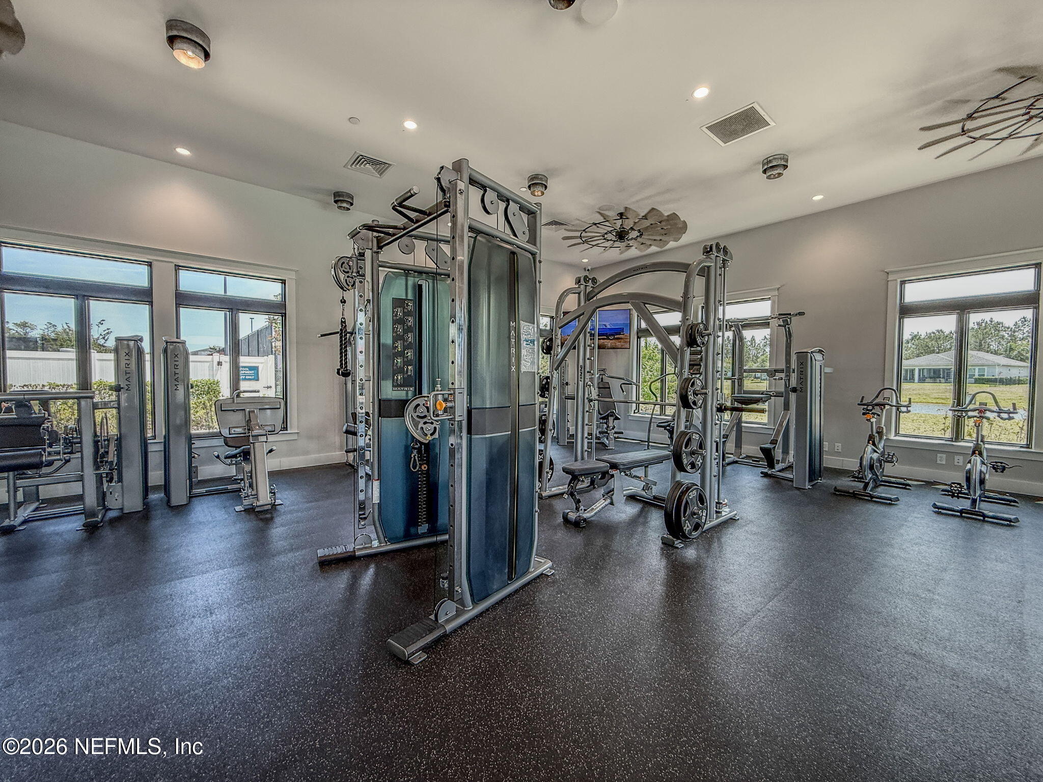 813 Rustic Mill Dr Street St. Augustine, FL 32092 - Photo 49 of 57 a view of a room with gym equipment