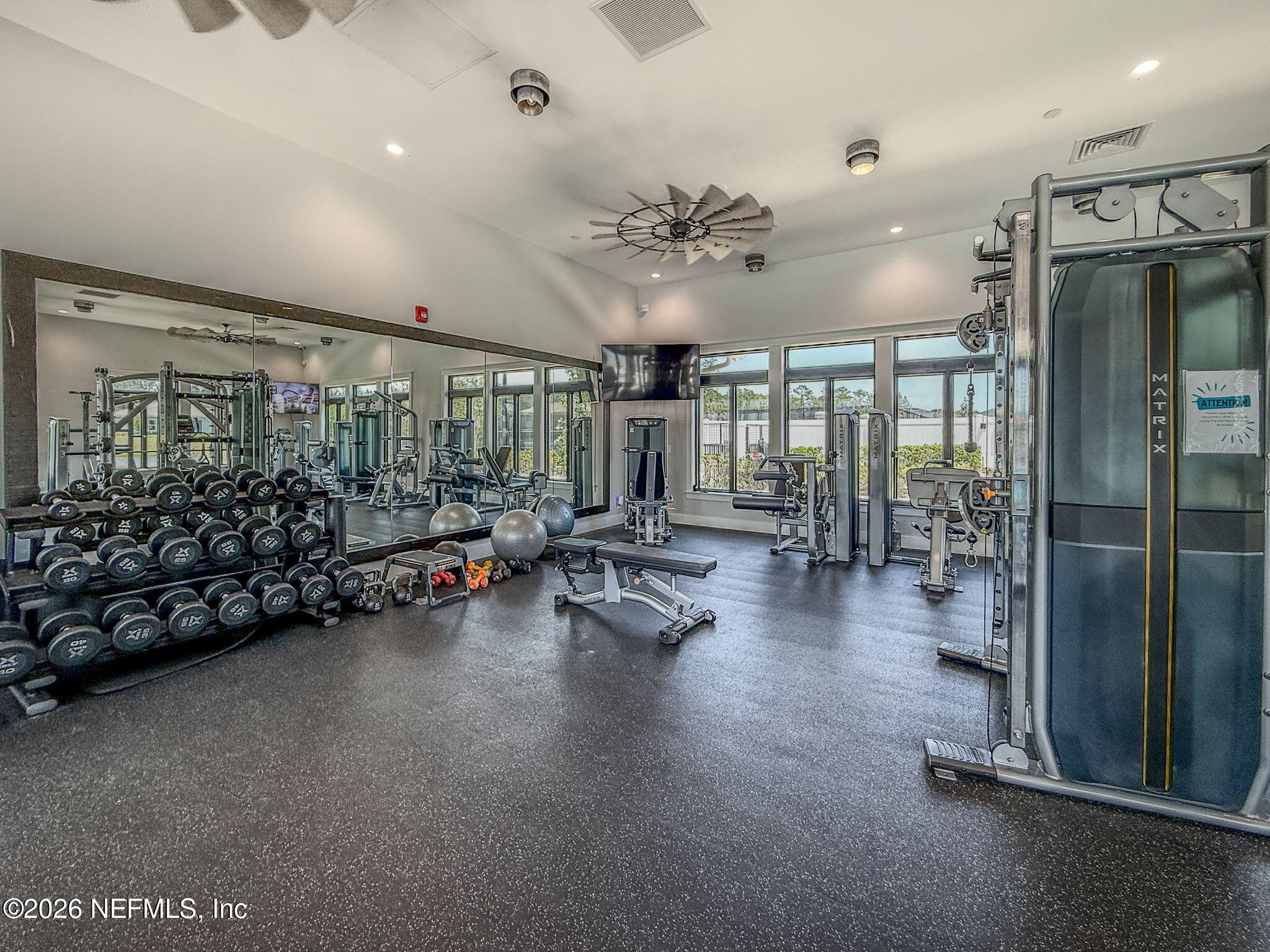 813 Rustic Mill Dr Street St. Augustine, FL 32092 - Photo 50 of 57 a gym room with lots of gym equipment