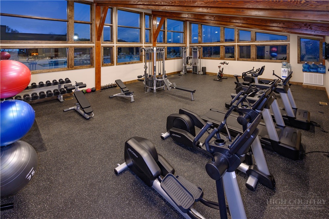 142 Evening View Lane, Unit CA4 Boone, NC 28607 - Photo 28 of 36 a room with gym equipment