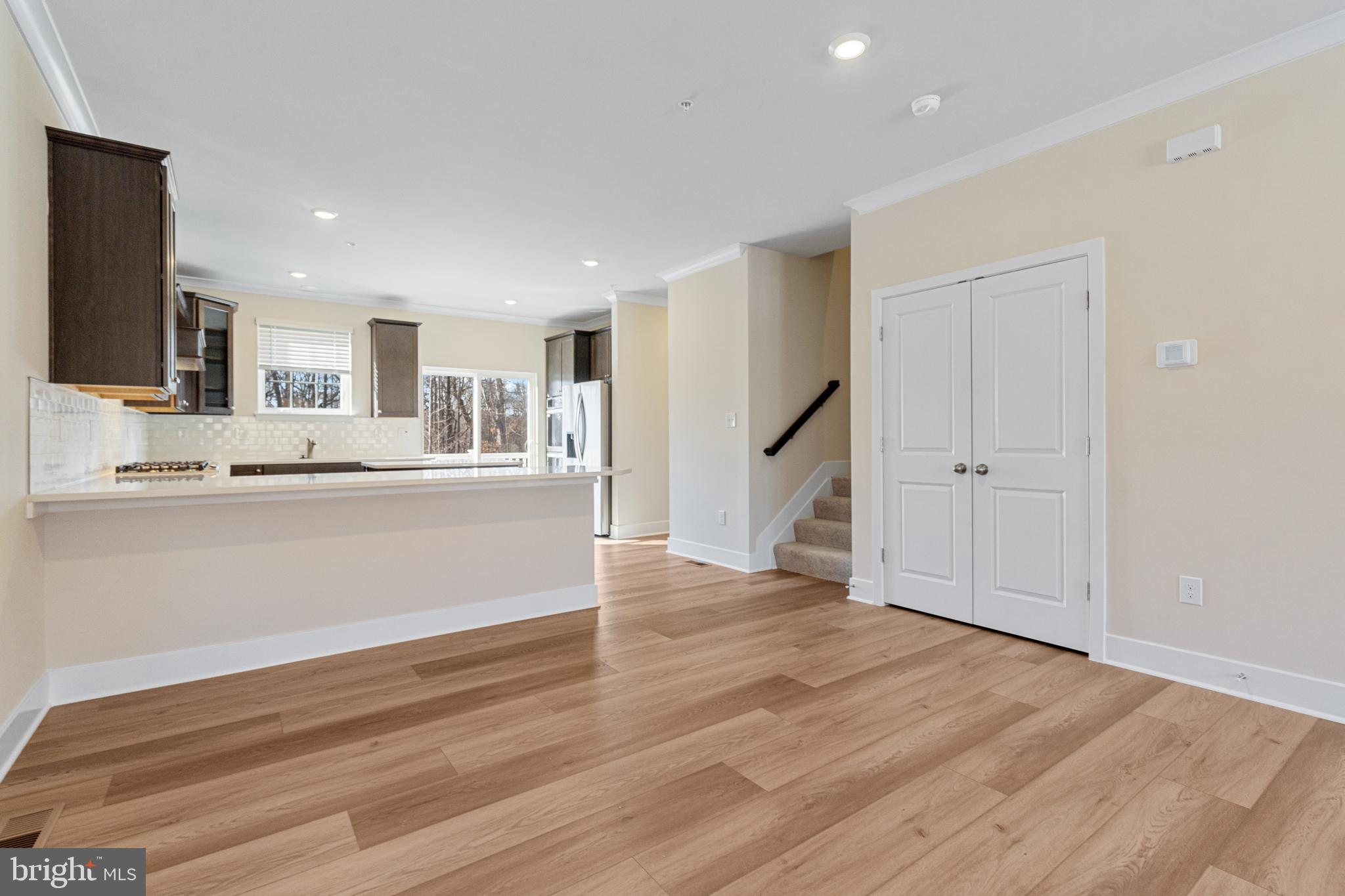 1730 Water Xing Road Baltimore, MD 21208 - Photo 8 of 33 a view of kitchen with wooden floor and electronic appliances