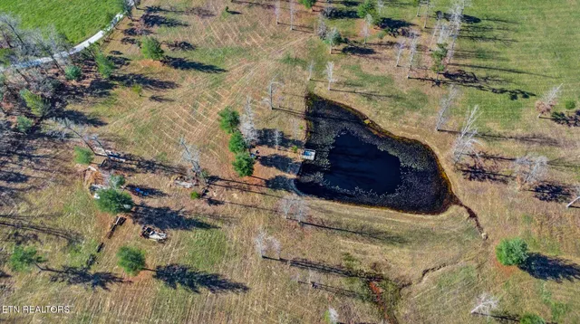 a bedroom with a bed and a mirror