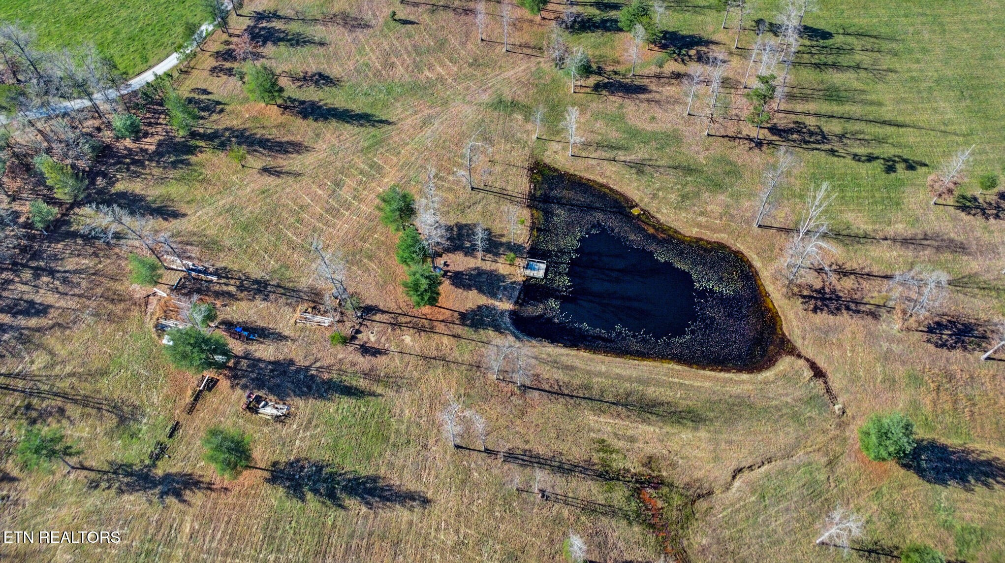 1275 Twin Bridge Road Deer Lodge, TN 37726 - Photo 17 of 47 a aerial view of a house with a yard