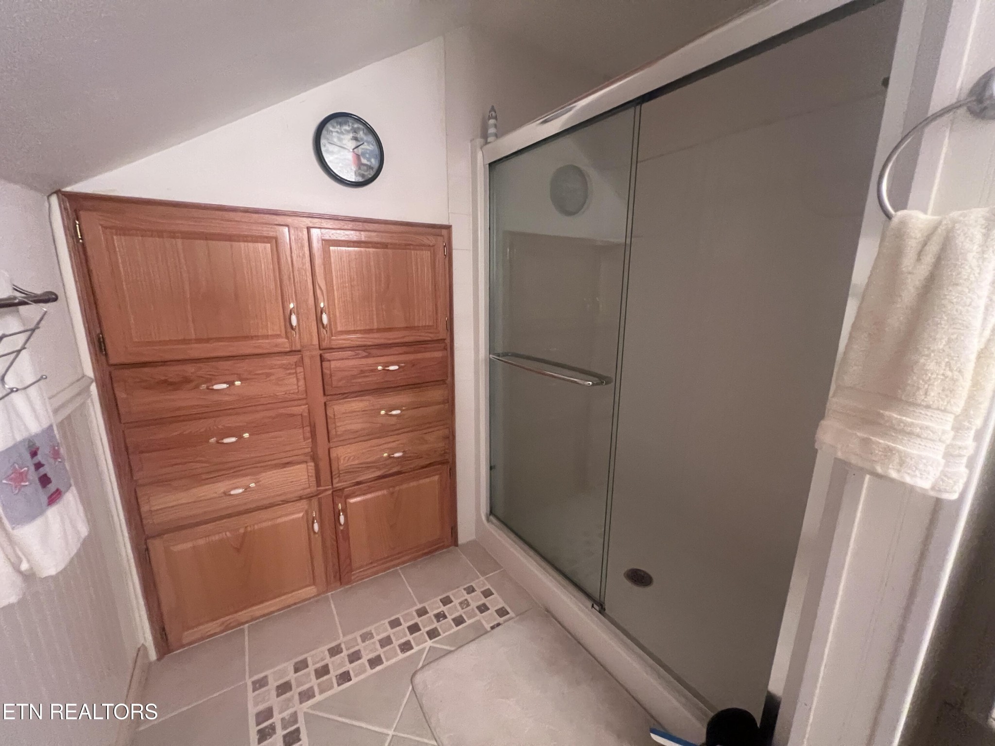 1275 Twin Bridge Road Deer Lodge, TN 37726 - Photo 36 of 47 a bathroom with a shower and a mirror