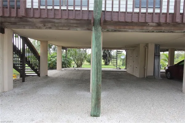 a view of a house with a balcony