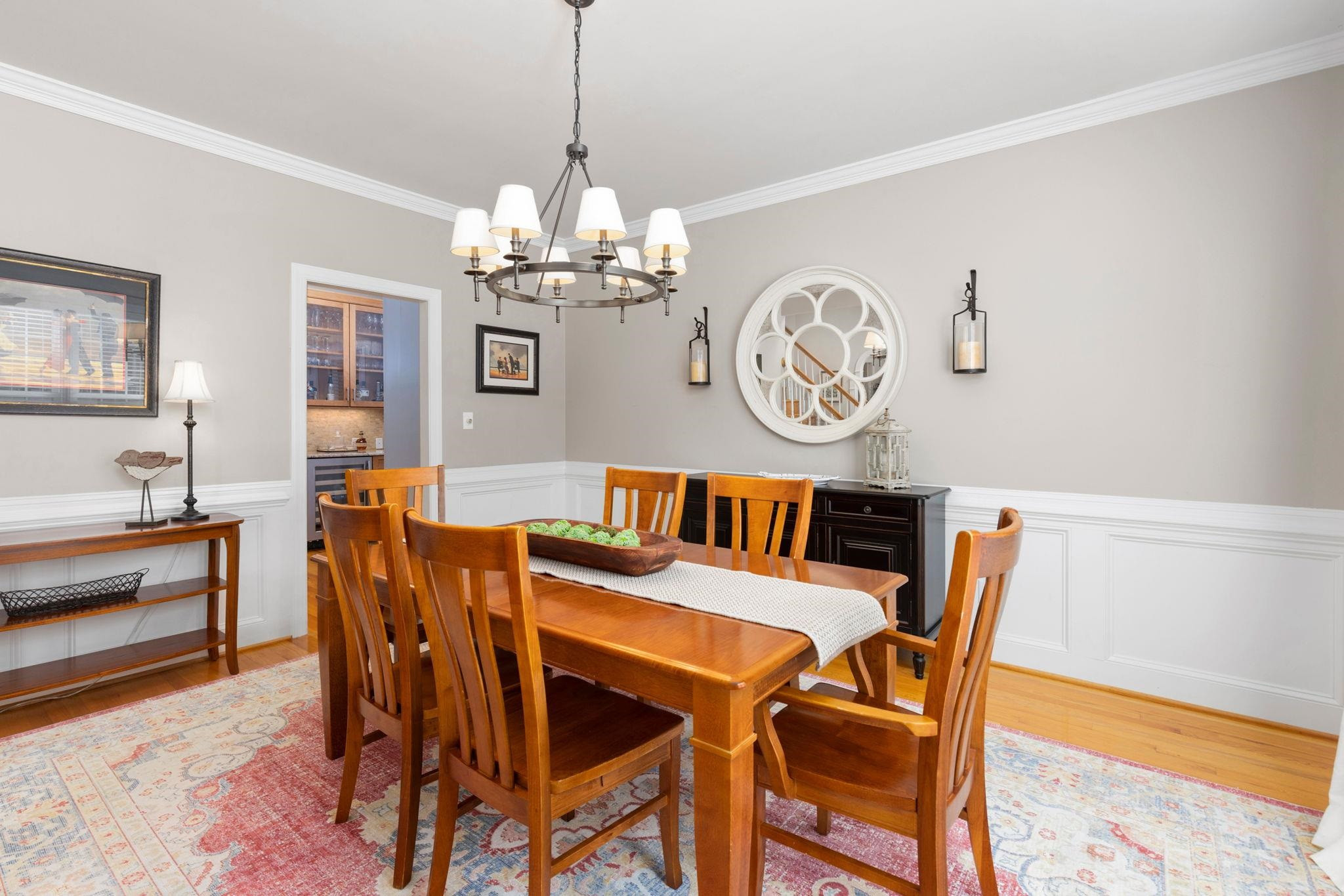 111 Raphael Drive Cary, NC 27511 - Photo 28 of 54 Dining Room with Wainsotting & Chair rail Detail
