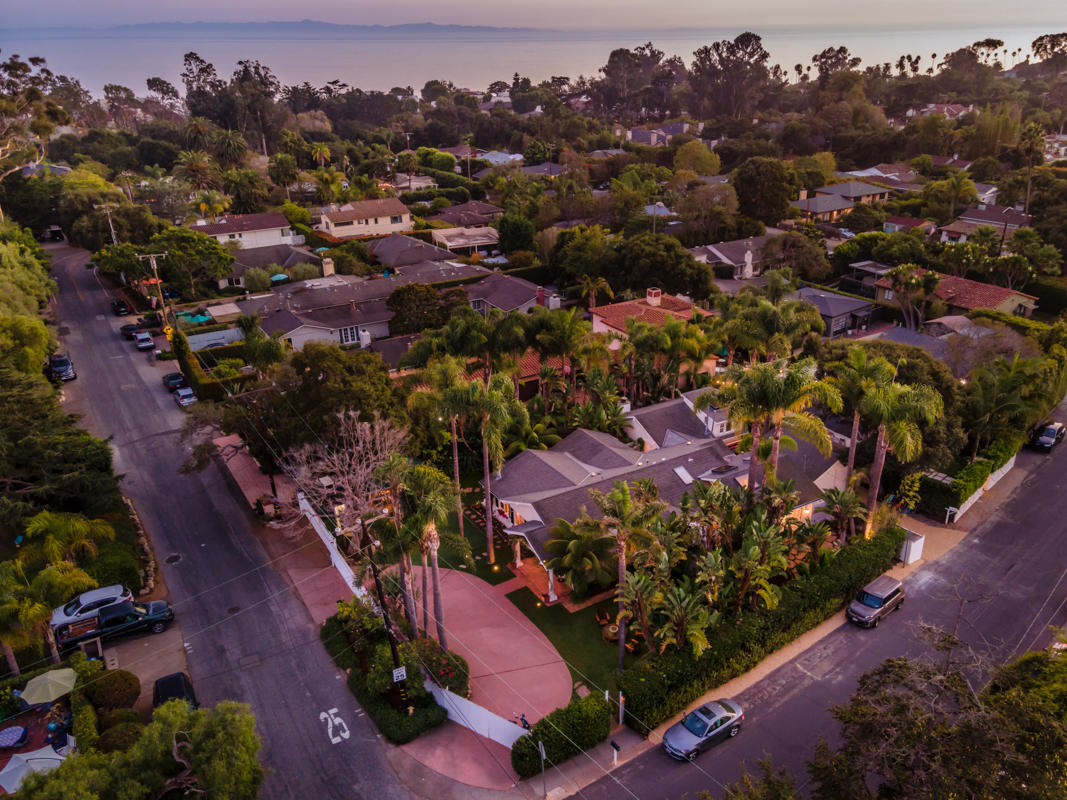 1395 Virginia Road, Unit A & B Santa Barbara, CA 93108 - Photo 50 of 61 Twilight Aerial