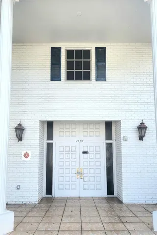 a view of front door of house