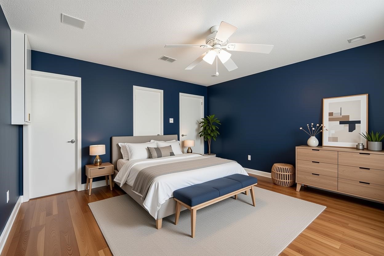 9208 Carousel Lane Houston, TX 77080 - Photo 31 of 31 a bed room with a bed and a lamp