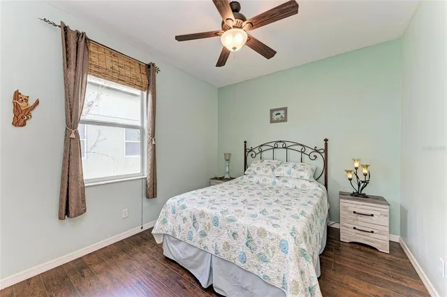 a view of a swimming pool with a porch