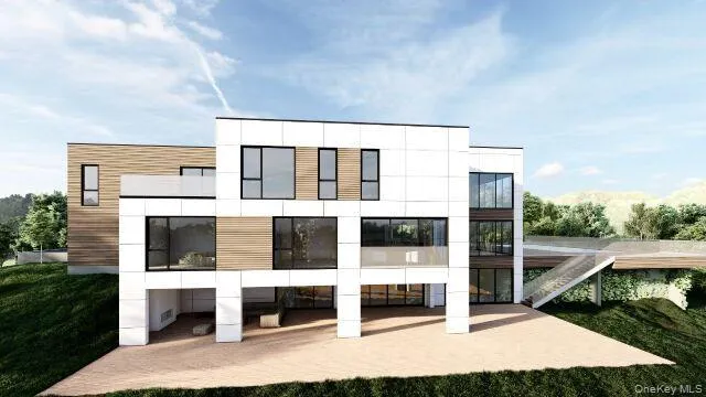 a balcony view with a outdoor space