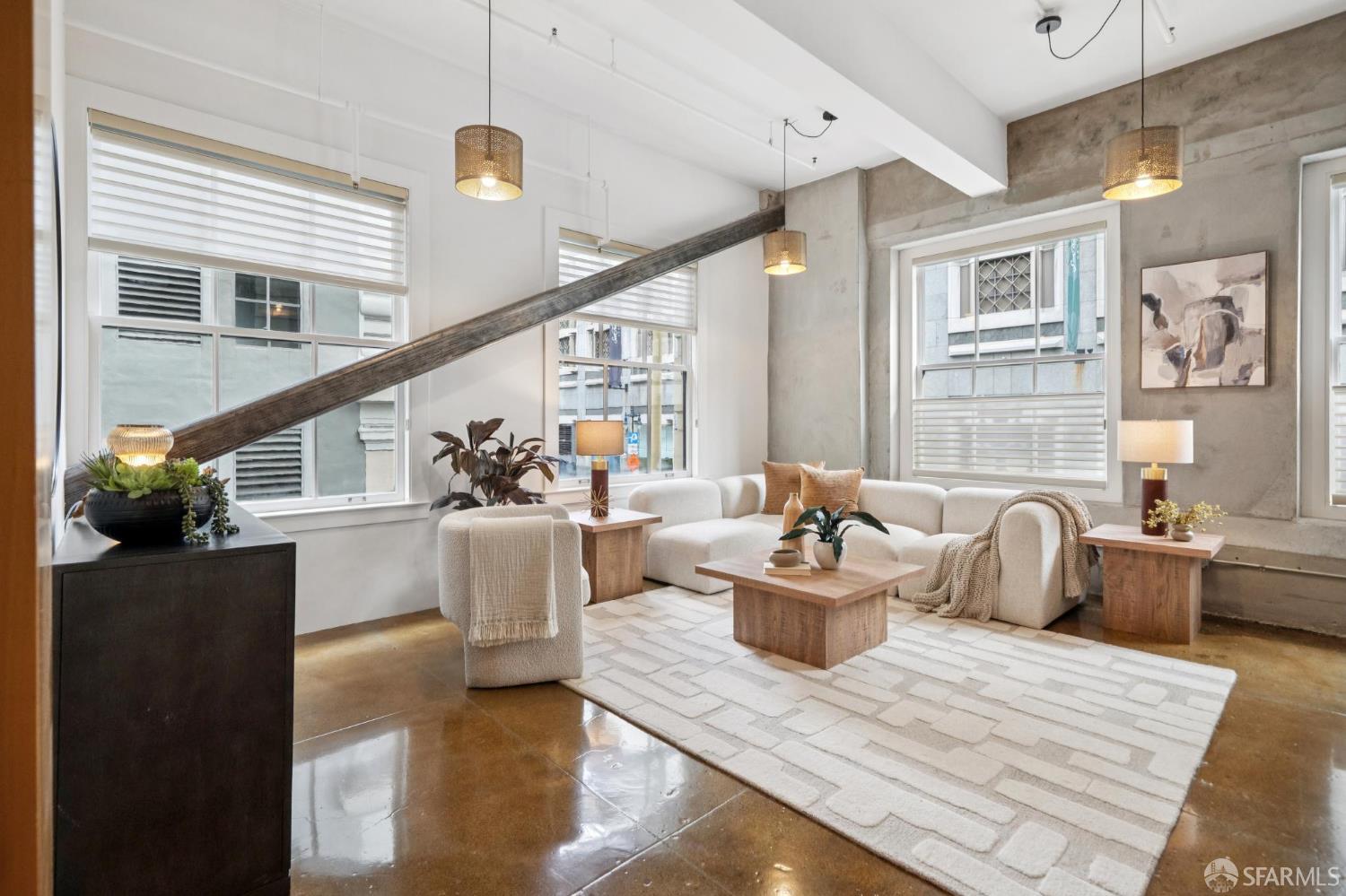 2 Mint Plaza, Unit 201 San Francisco, CA 94103 - Photo 11 of 40 a living room with furniture and wooden floor