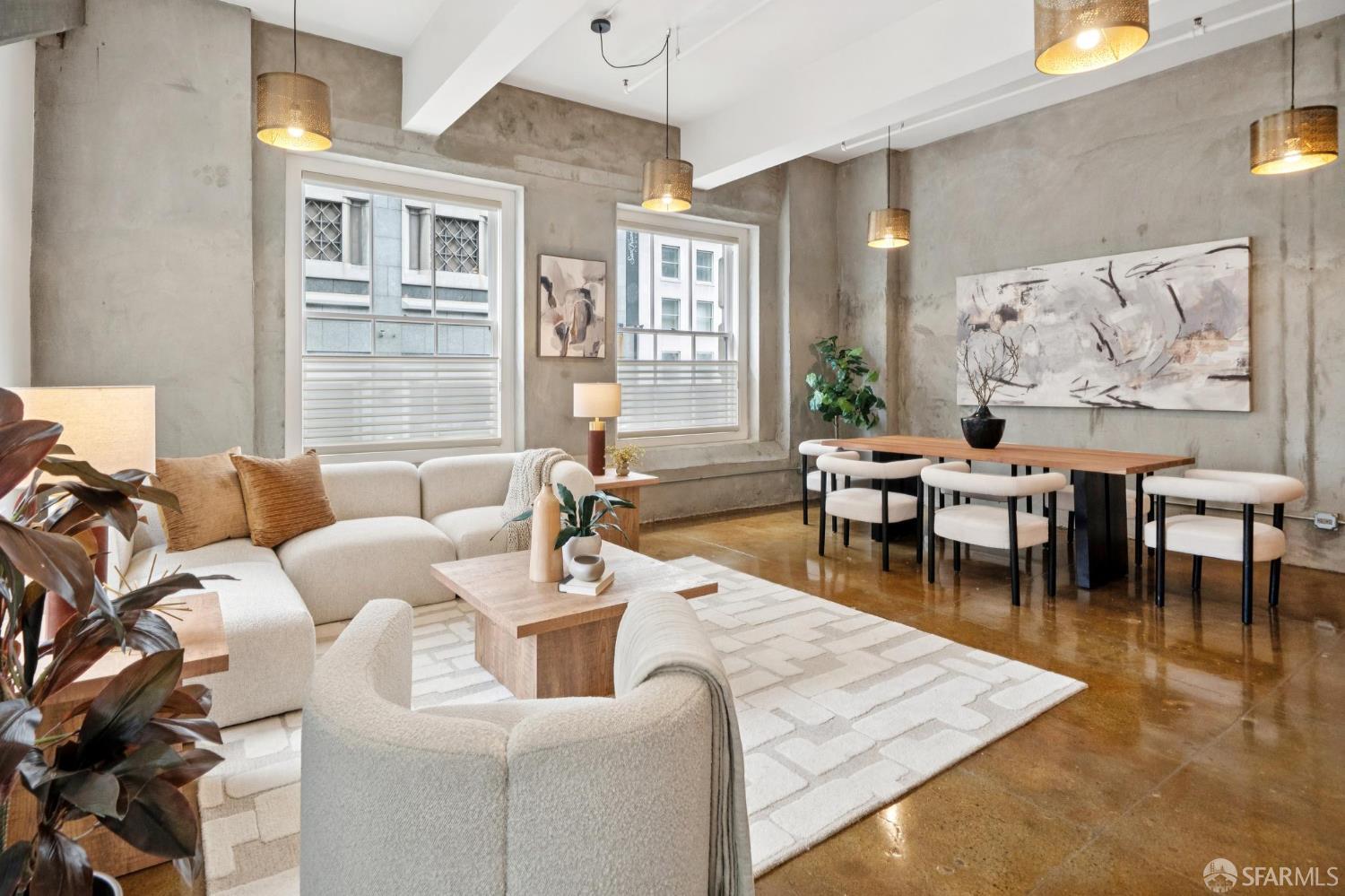 2 Mint Plaza, Unit 201 San Francisco, CA 94103 - Photo 14 of 40 a living room with furniture and wooden floor