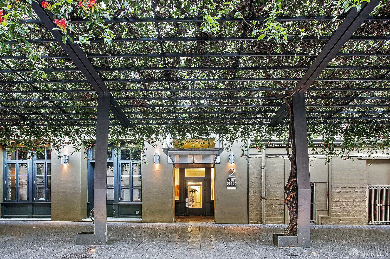 2 Mint Plaza, Unit 201 San Francisco, CA 94103 - Photo 5 of 40 a front view of a building with traffic signal lights