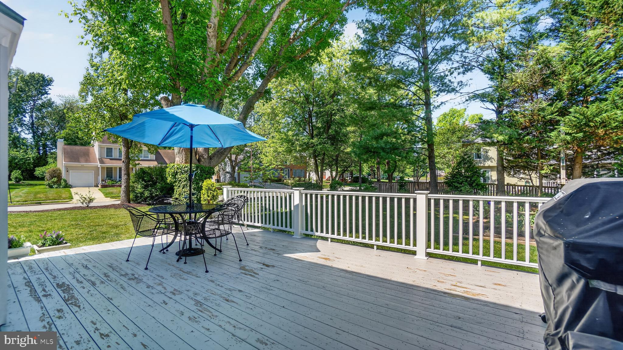 317 Canterfield Road Annapolis, MD 21403 - Photo 55 of 66 a view of a chair and table on the wooden deck