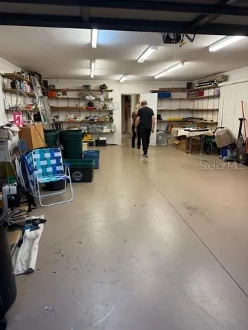 a view of a storage in a room