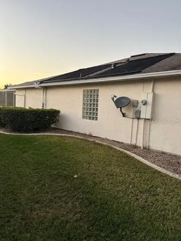 a backyard of a house