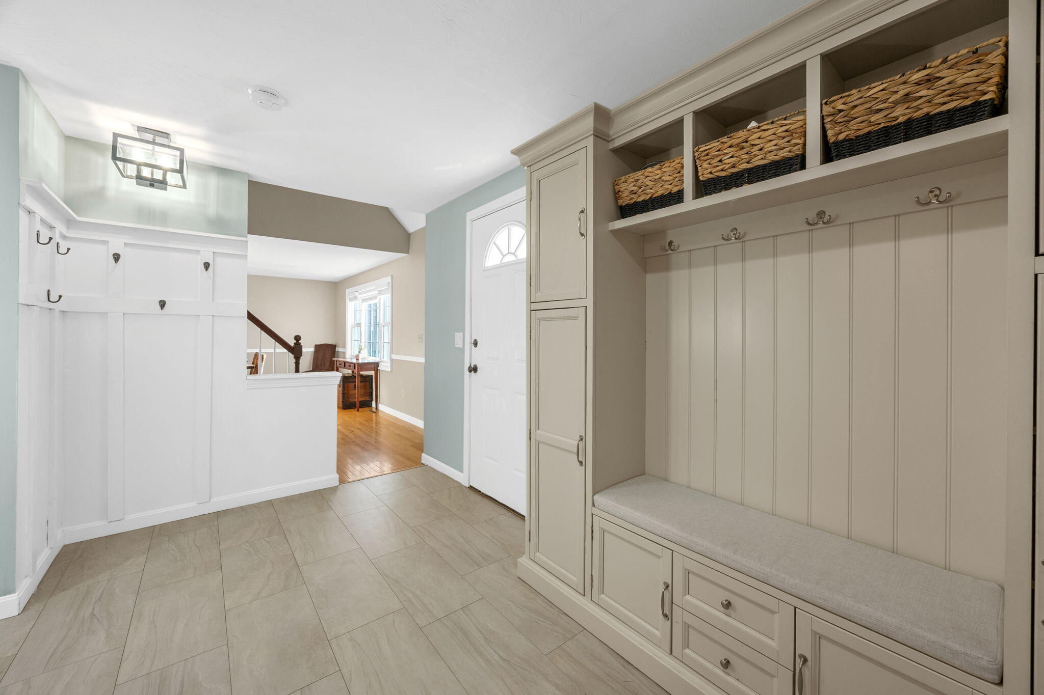 30 Flicker Lane Marstons Mills, MA 02648 - Photo 8 of 47 a view of a hallway view with wooden floor and staircase