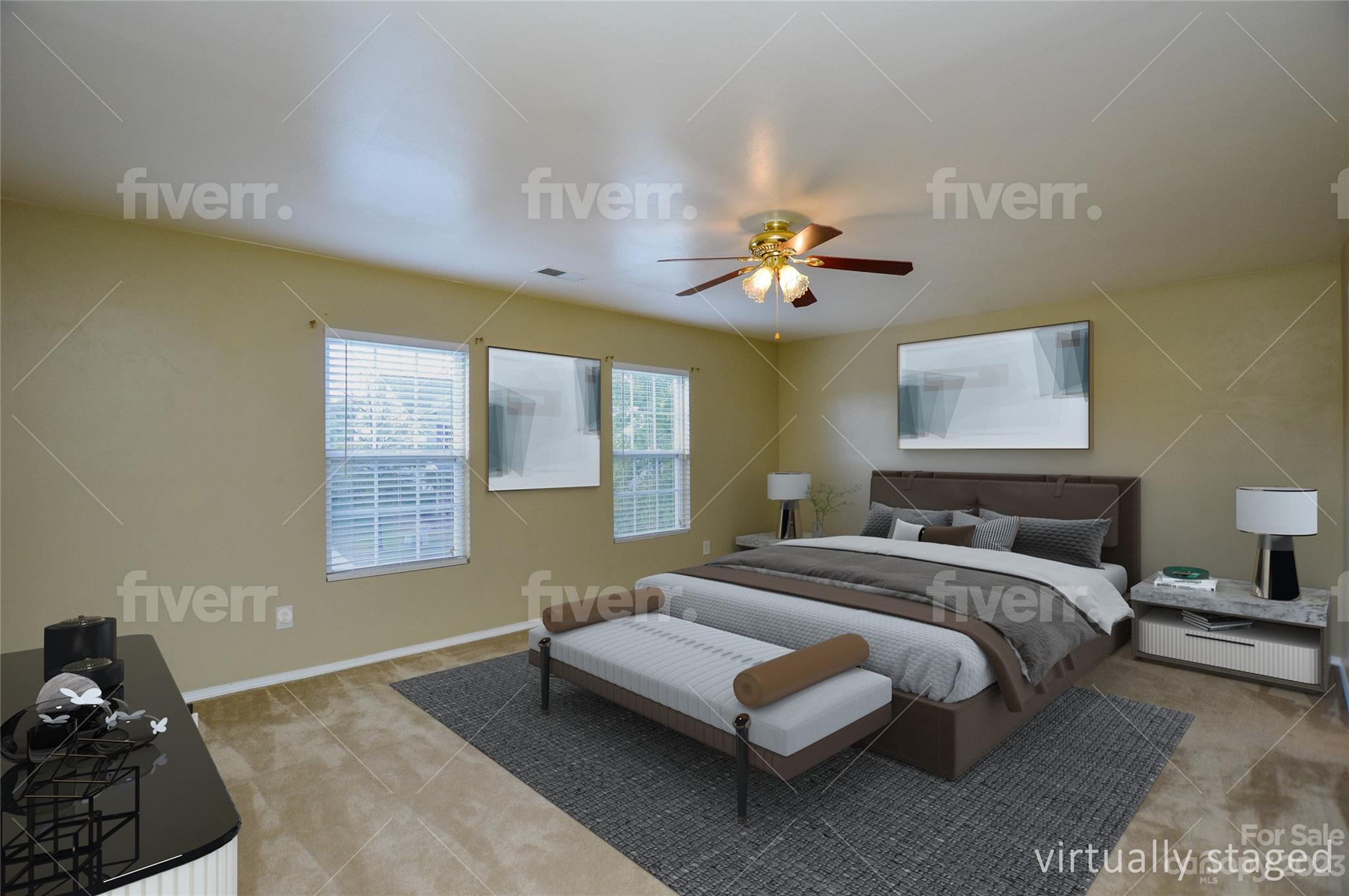 9310 John Russell Road Charlotte, NC 28215 - Photo 28 of 40 a bedroom with a bed couch and window