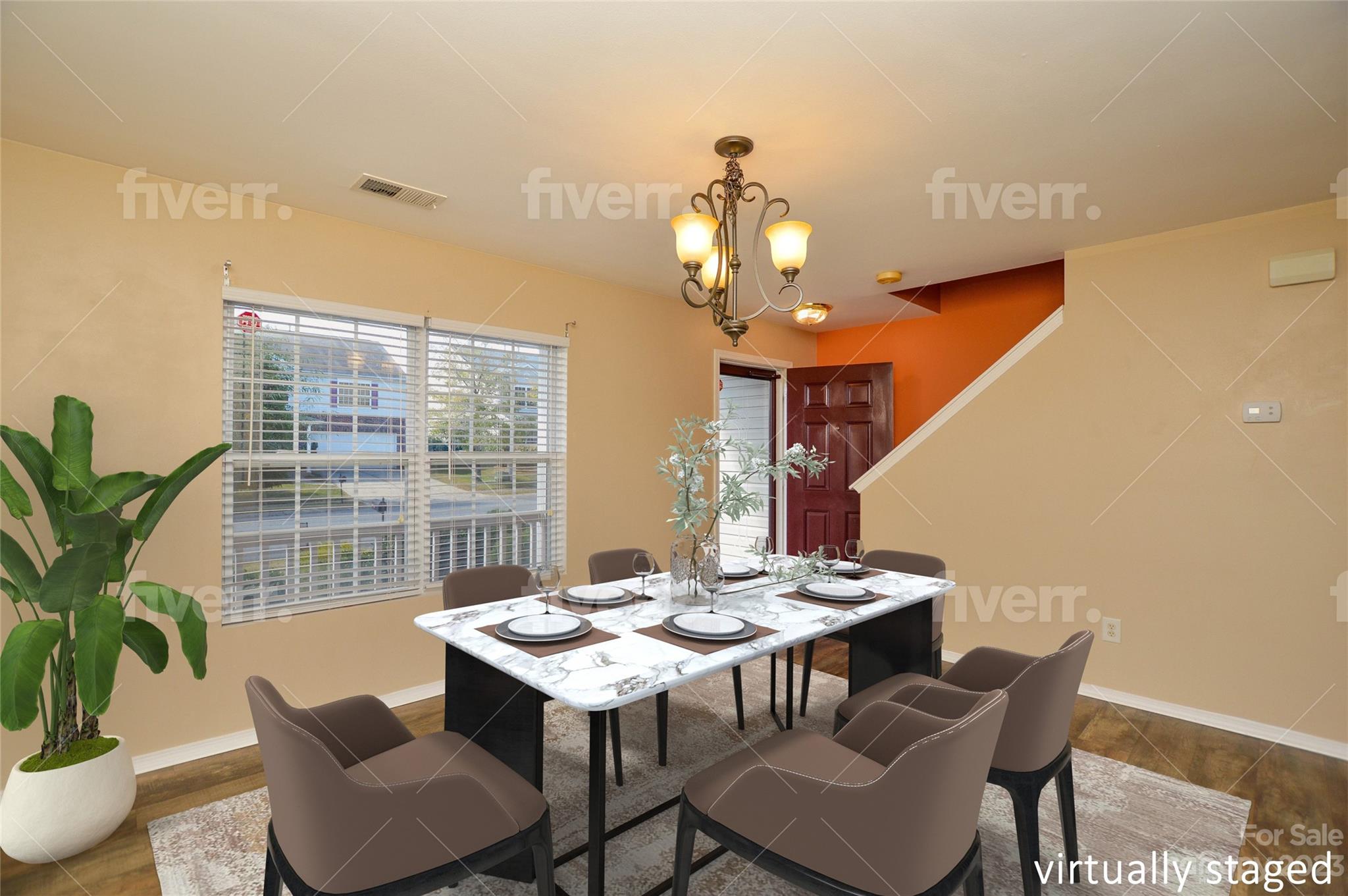 9310 John Russell Road Charlotte, NC 28215 - Photo 7 of 40 a view of a dining room with furniture window and outside view