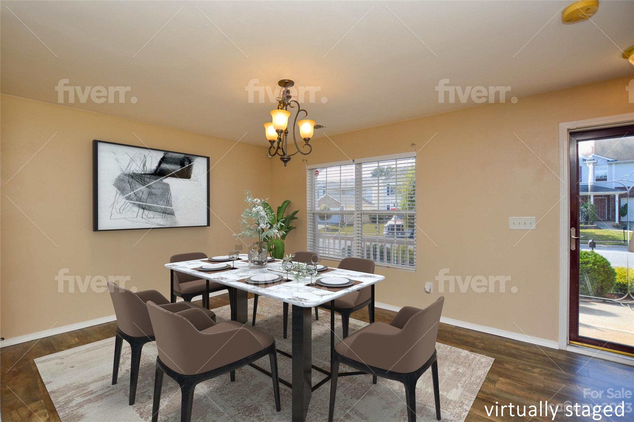 9310 John Russell Road Charlotte, NC 28215 - Photo 9 of 40 a dining room with furniture and window