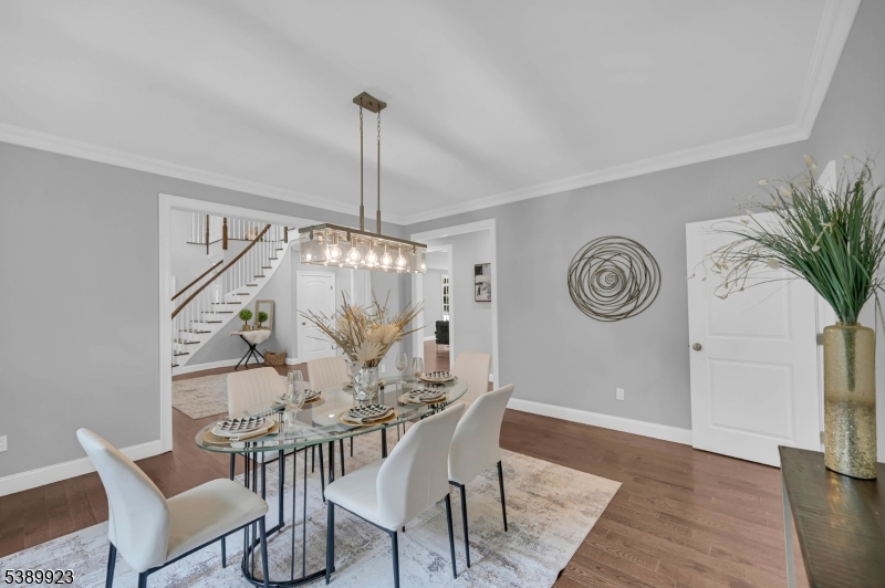466 White Oak Ridge Road Short Hills, NJ 07078 - Photo 12 of 49 a view of a dining room with furniture and wooden floor