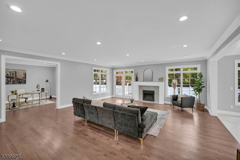 466 White Oak Ridge Road Short Hills, NJ 07078 - Photo 6 of 49 a living room with furniture large window and fireplace