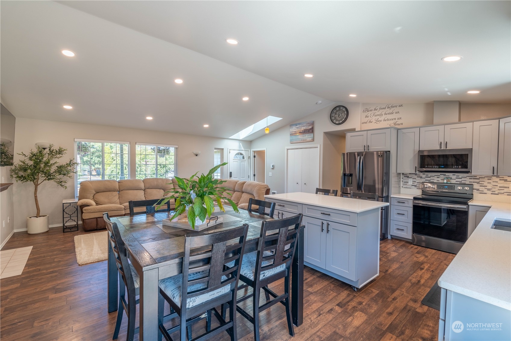 18940 Melon Street Southwest Rochester, WA 98579 - Photo 8 of 39 a kitchen with a table and chairs in it