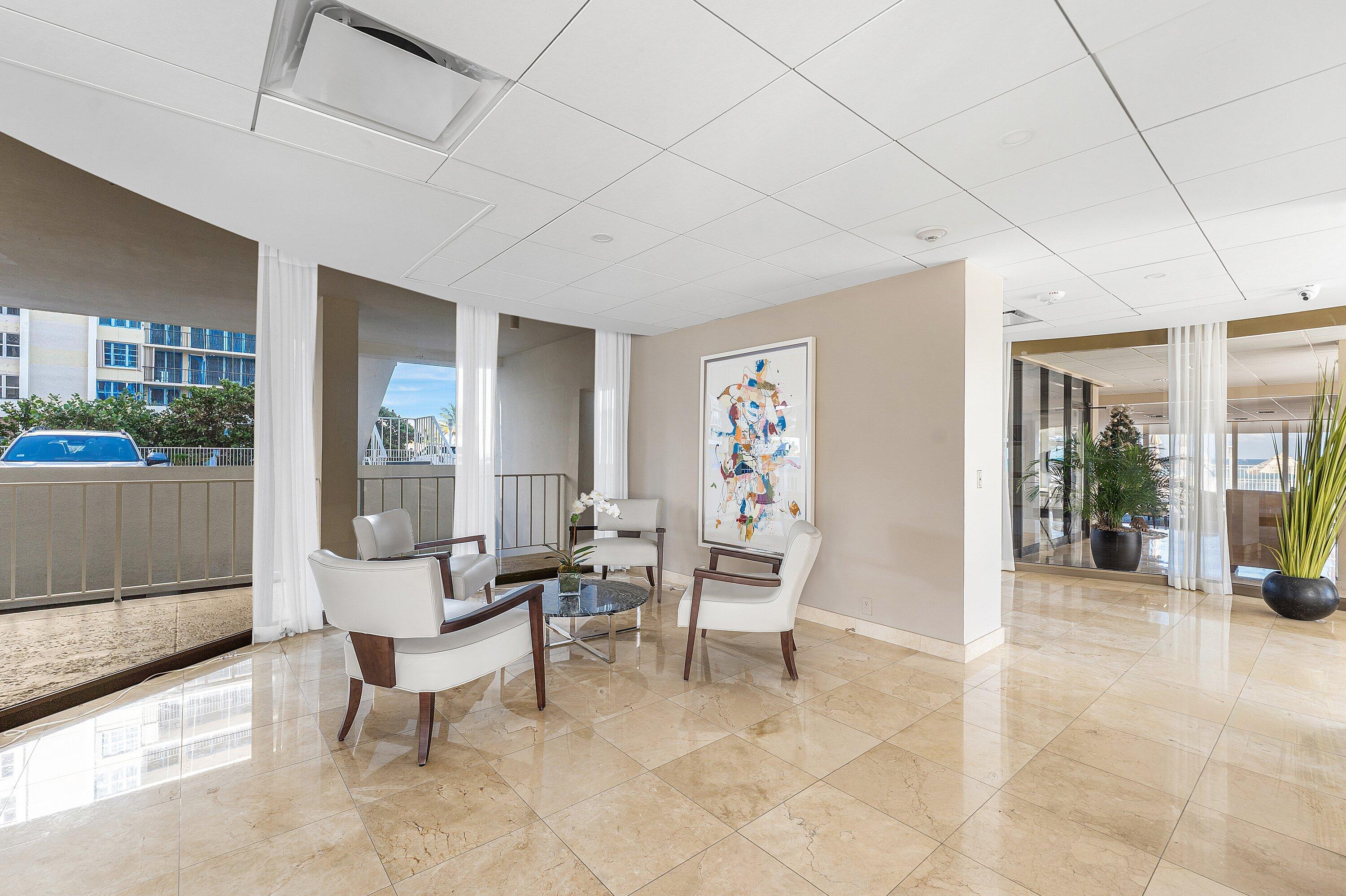 1200 South Ocean Boulevard, Unit 6B Boca Raton, FL 33432 - Photo 42 of 57 A/B Lobby