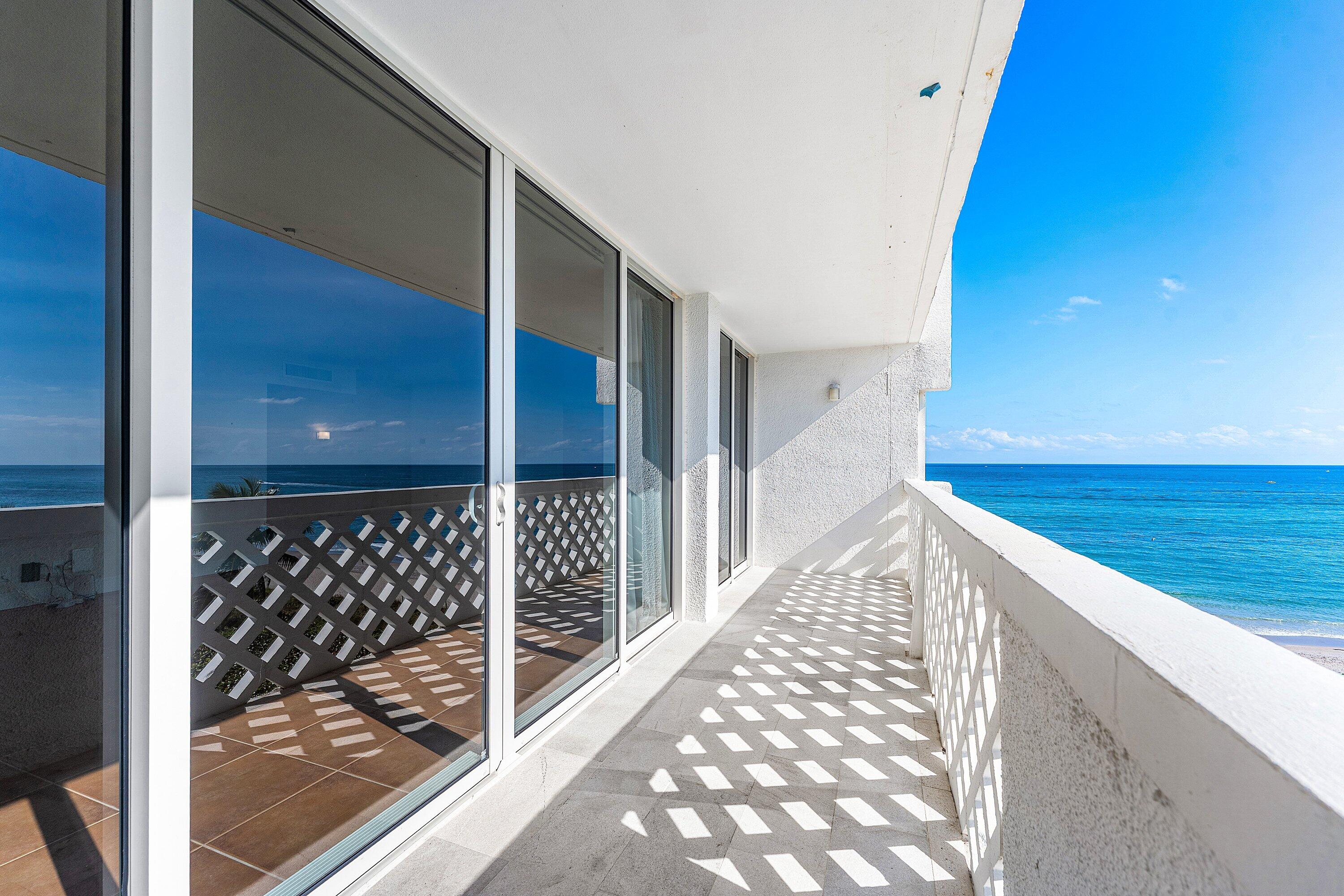 1200 South Ocean Boulevard, Unit 6B Boca Raton, FL 33432 - Photo 7 of 57 South Facing Balcony