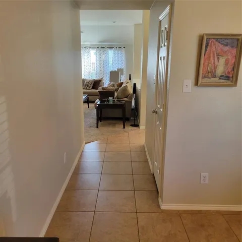 a view of a furniture in a room